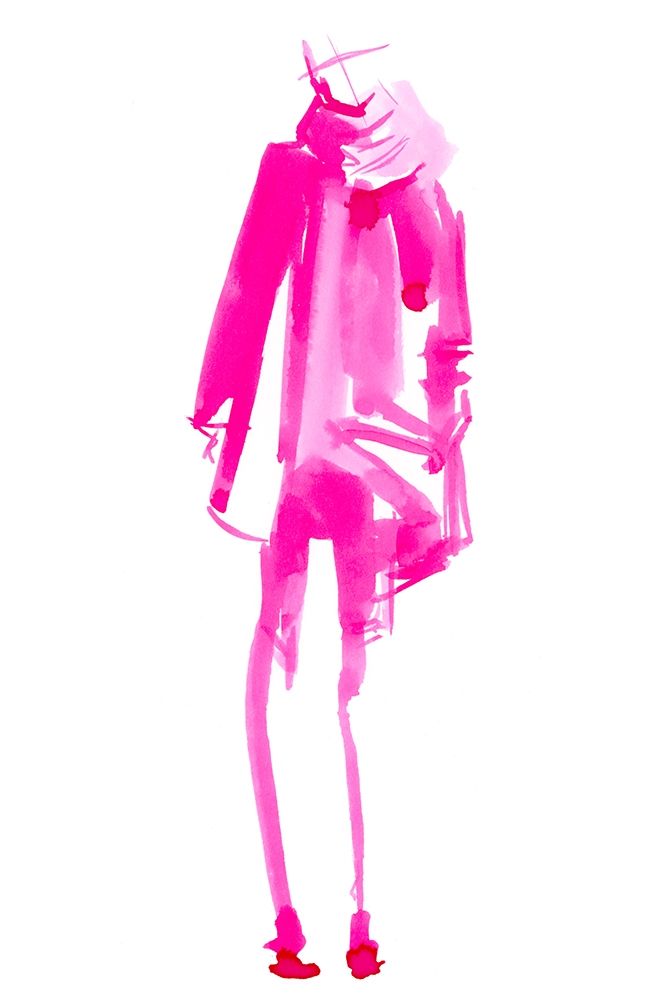 Art Print: Fuchsia Street Fashion III