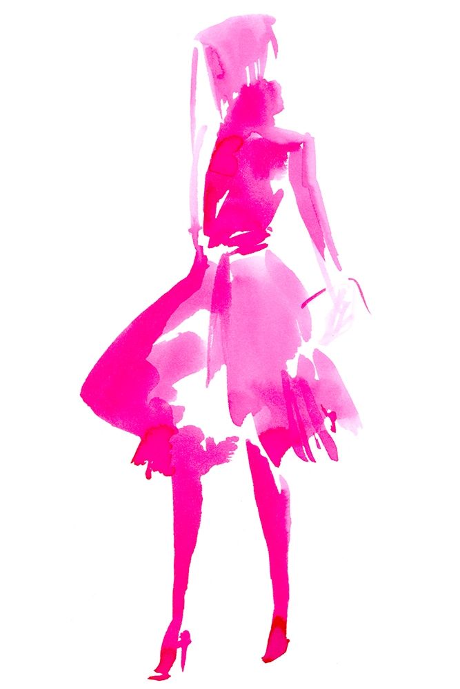 Art Print: Fuchsia Street Fashion IV