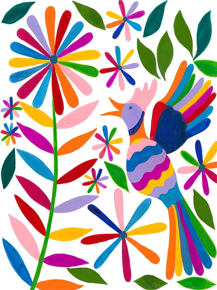 Wall art: Otomi Bird II, by Moore, Regina