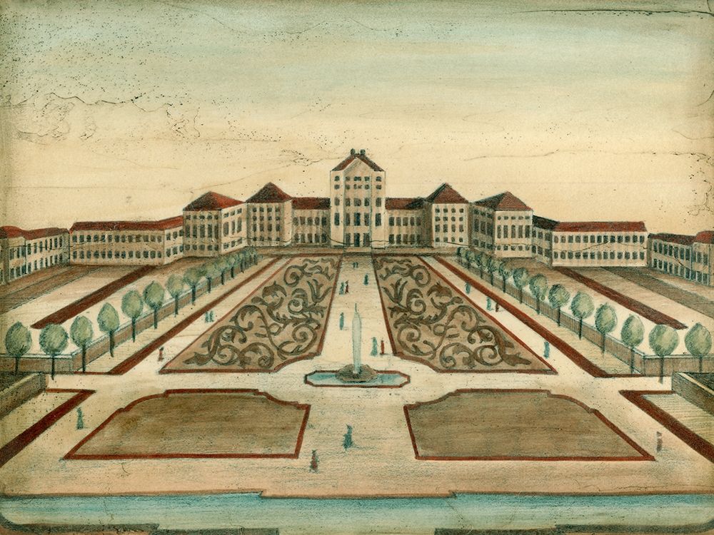 Wall Art Painting id:229504, Name: Garden Design I, Artist: Vision Studio 