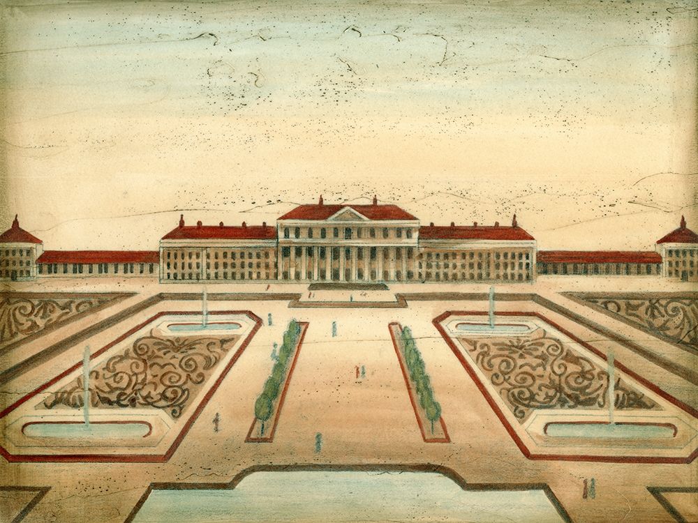 Wall Art Painting id:229505, Name: Garden Design II, Artist: Vision Studio 