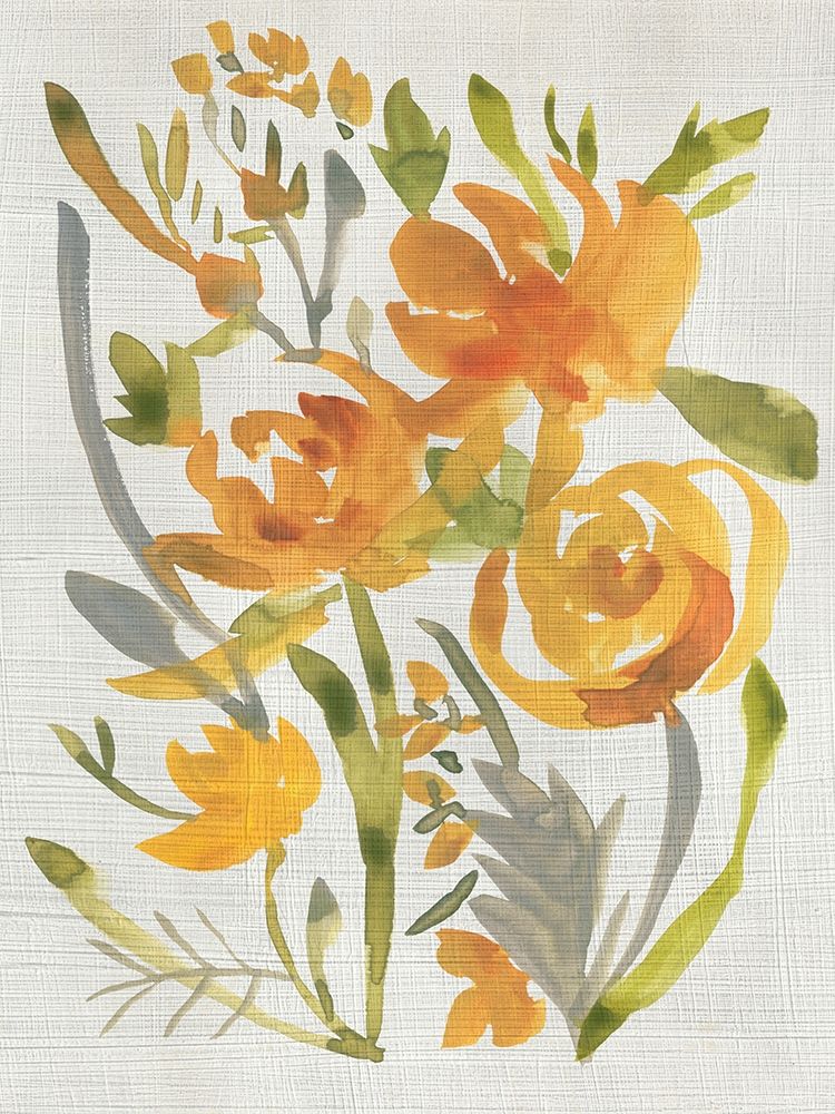 Art Print: Butterscotch Bouquet II