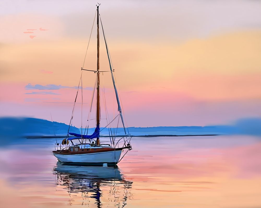 Wall Art Painting id:229769, Name: Sailing Portrait I, Artist: Kalina, Emily