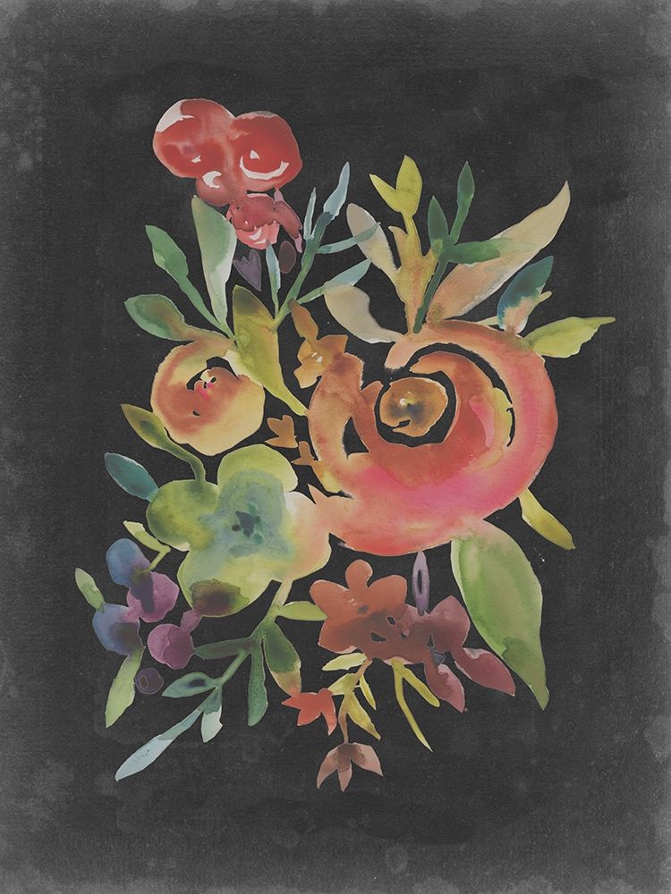 Art Print: Velvet Floral I