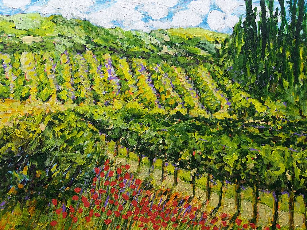 Wall Art Painting id:229911, Name: Mountain Vineyard, Artist: Friedlander, Allan