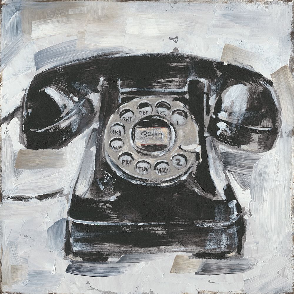 Wall art: Retro Phone I, by Harper, Ethan