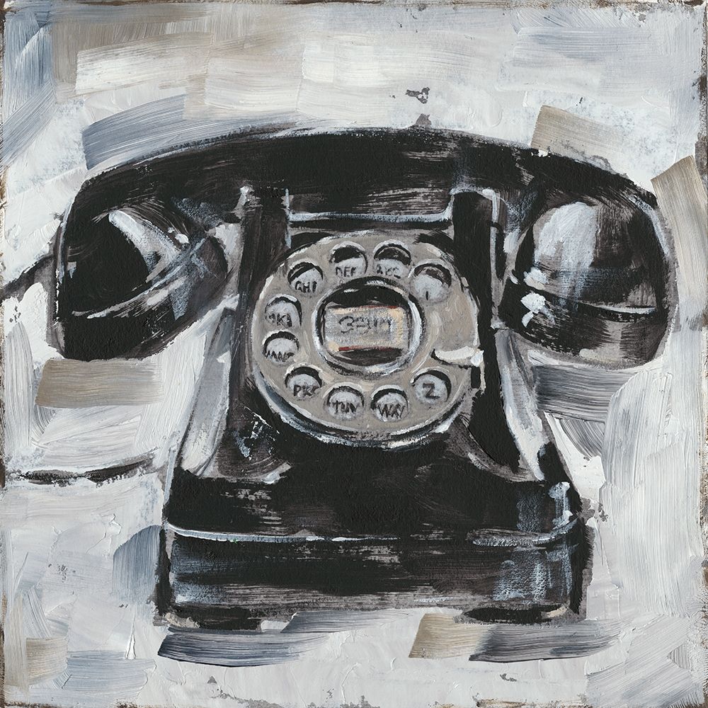 Wall art: Retro Phone I, by Harper, Ethan