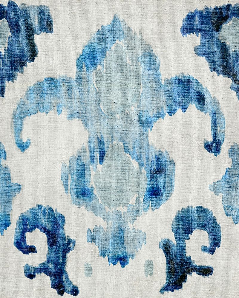 Art Print: Sapphire Ikat II