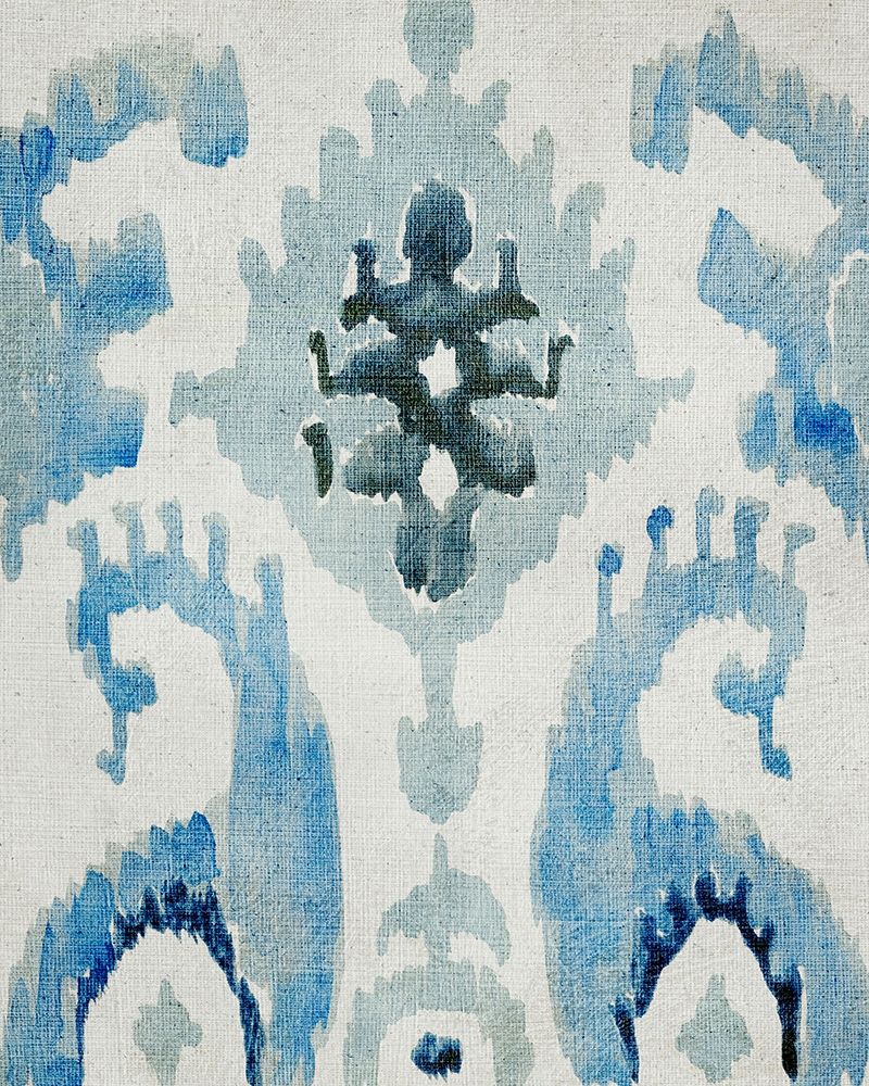 Art Print: Sapphire Ikat V
