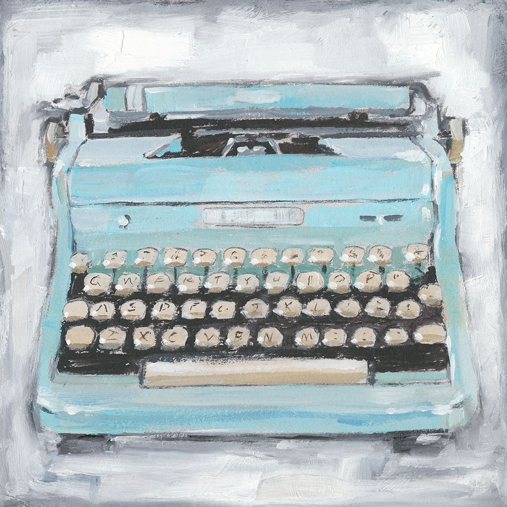 Wall Art Painting id:230890, Name: Vintage Typewriter III, Artist: Harper, Ethan