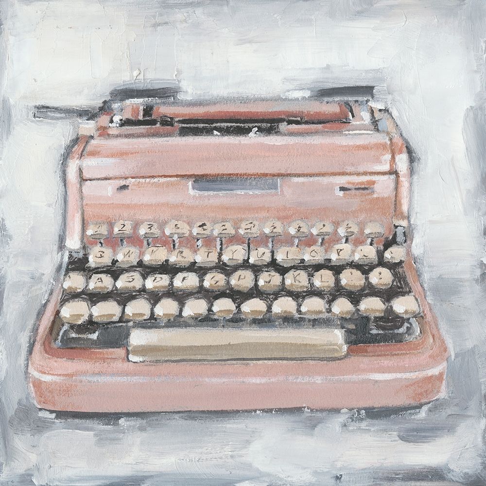 Wall Art Painting id:230891, Name: Vintage Typewriter IV, Artist: Harper, Ethan