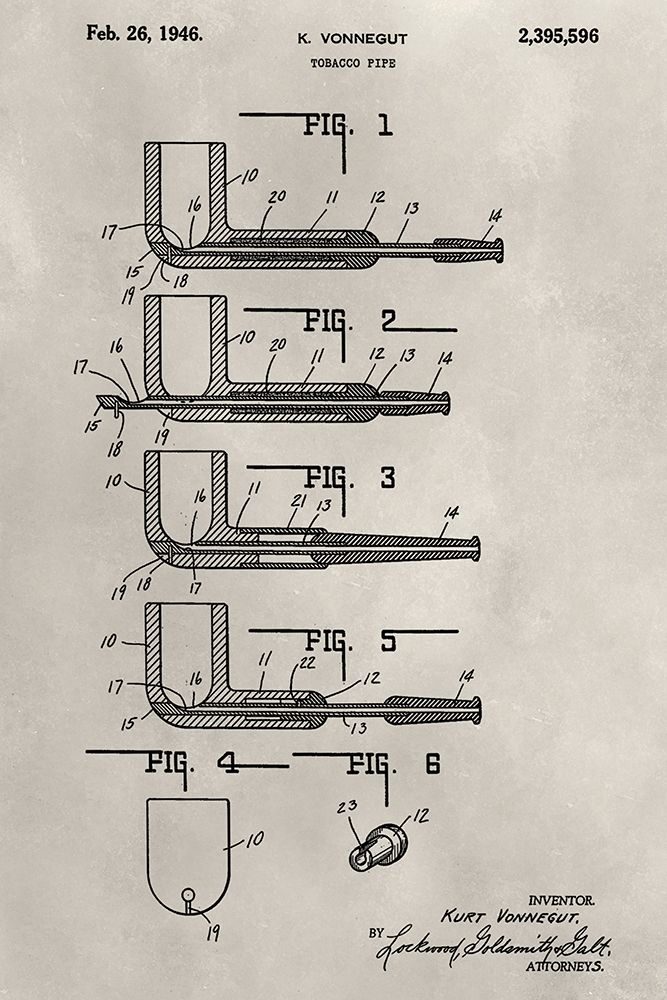 Wall art: Patent--Pipe, by Ludwig, Alicia