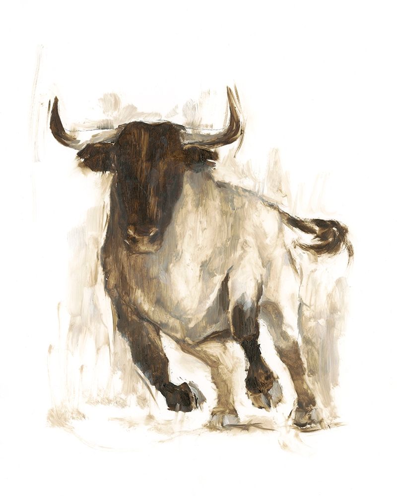 Wall Art Painting id:244918, Name: Rustic Bull II, Artist: Harper, Ethan