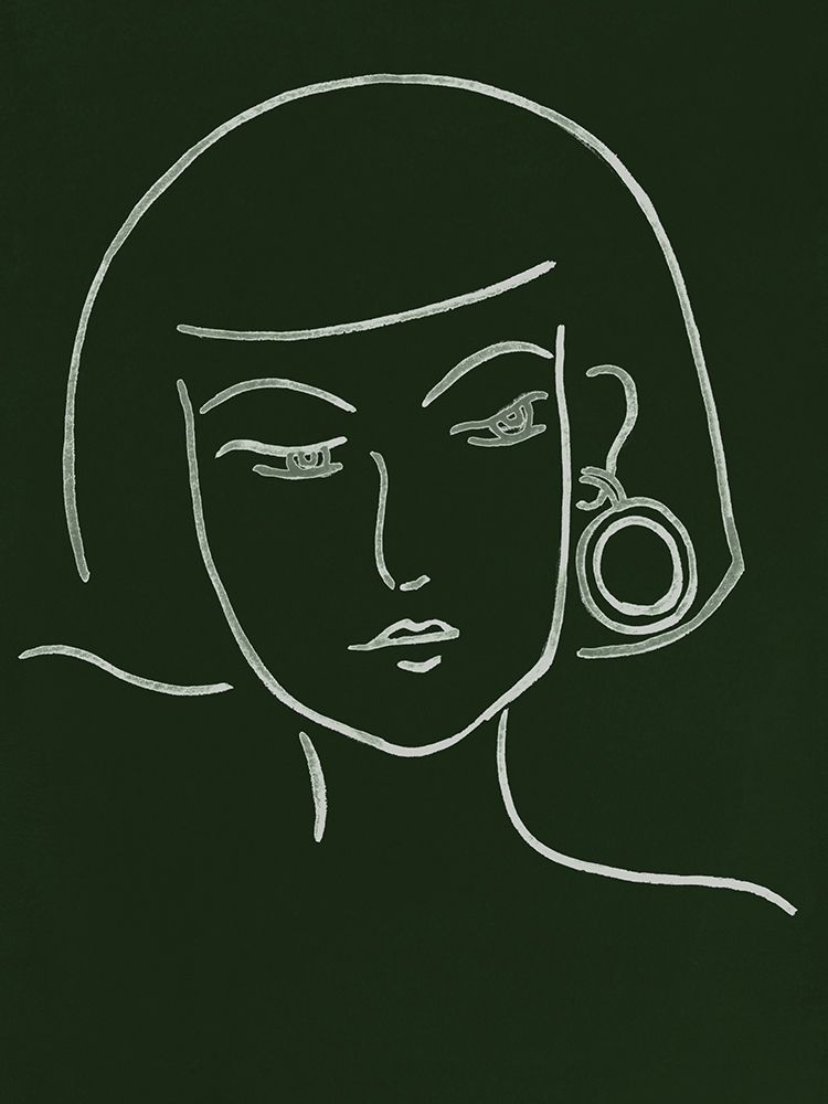 Art Print: Malachite Portrait II