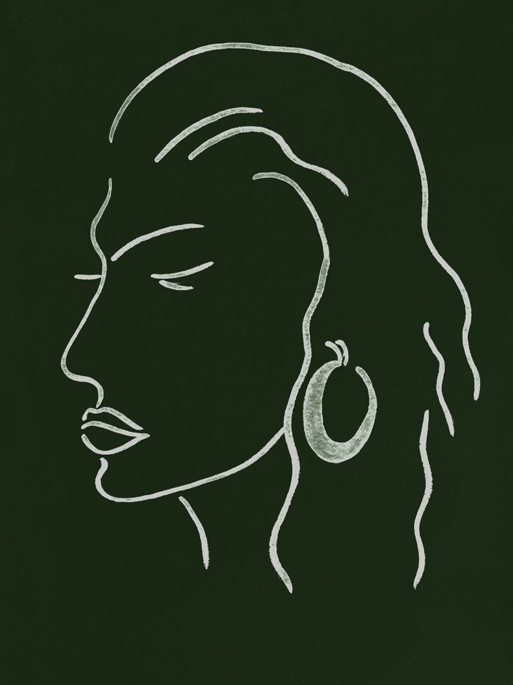 Art Print: Malachite Portrait III