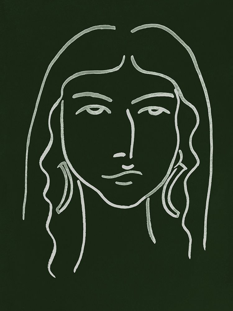 Art Print: Malachite Portrait VI