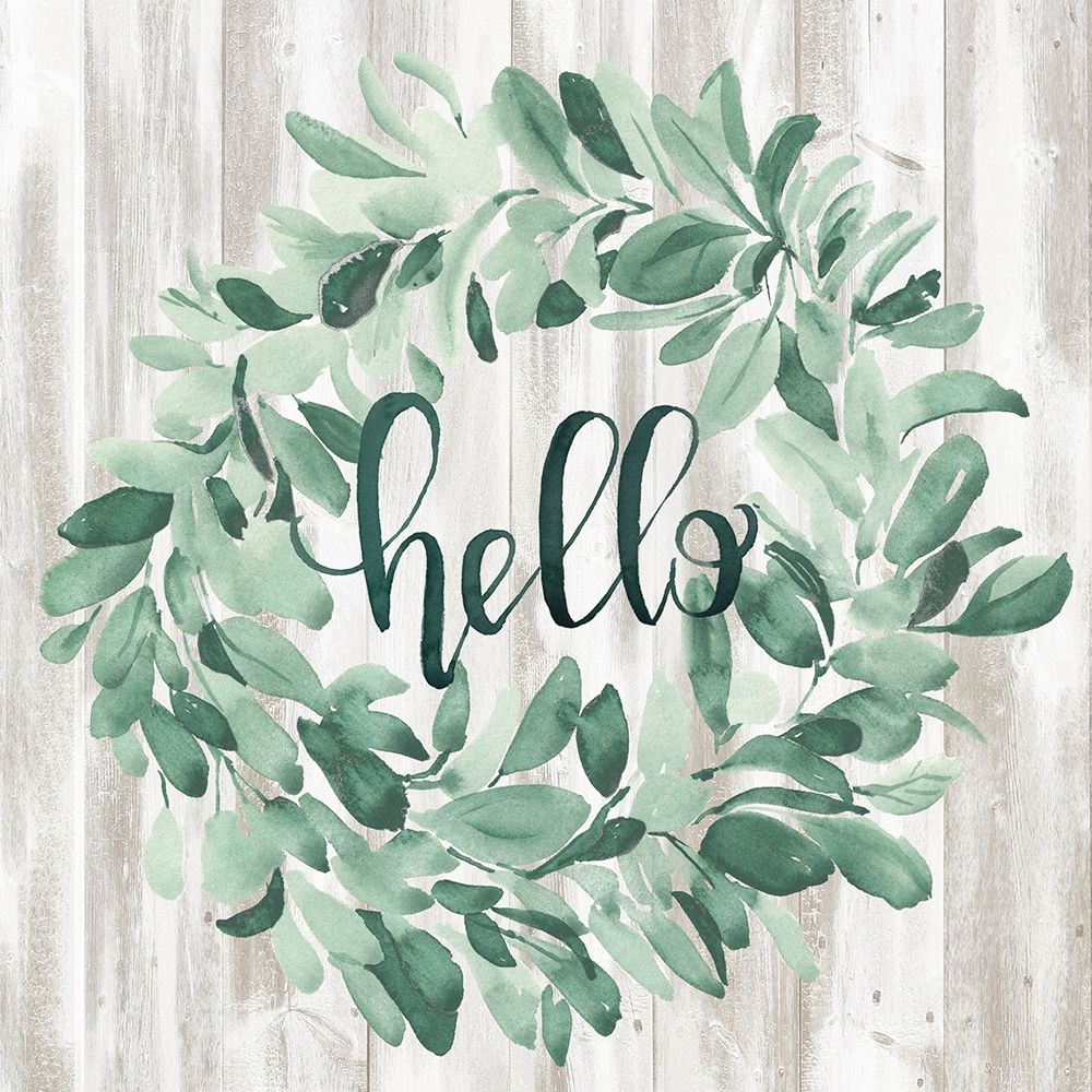 Art Print: Welcome Wreath I