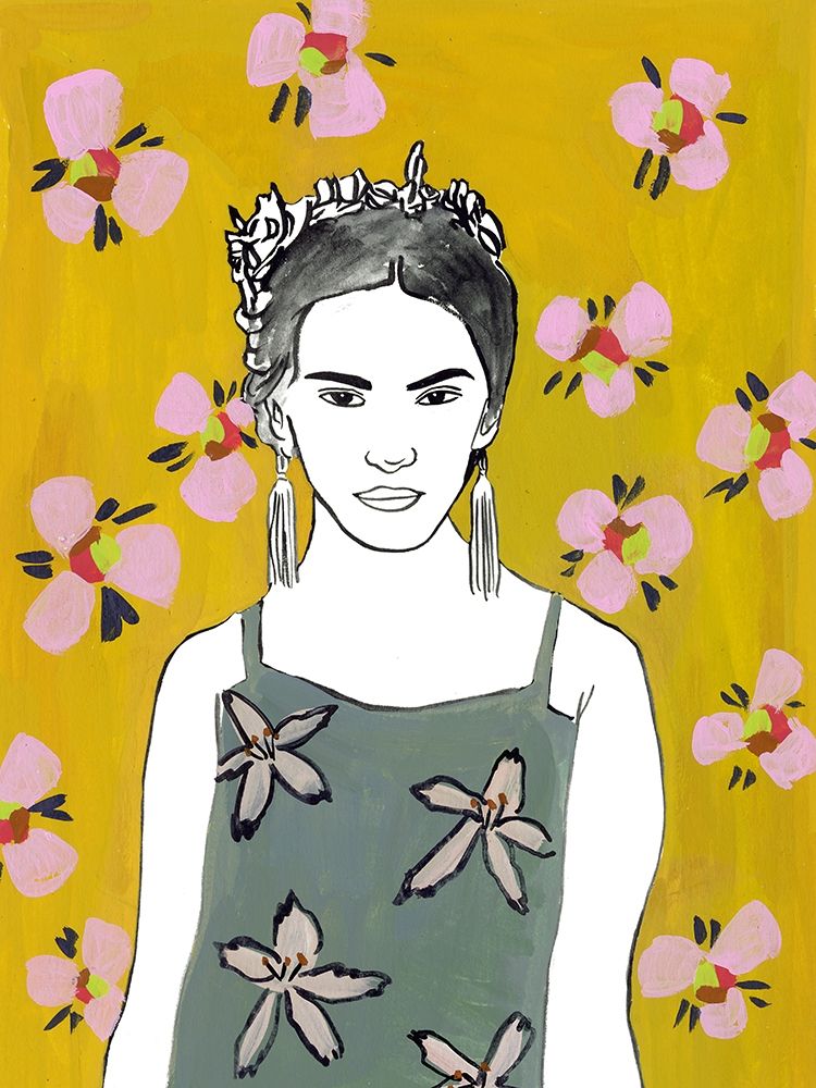Art Print: Pink Blossom Lady I