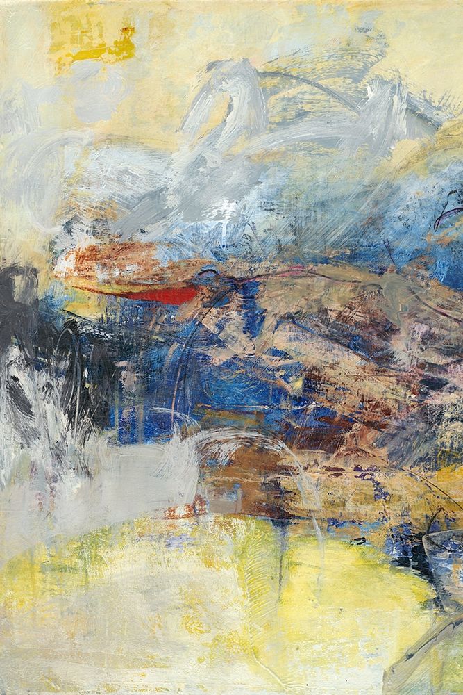 Wall art: Textured Triptych I, by Fuchs, Jodi