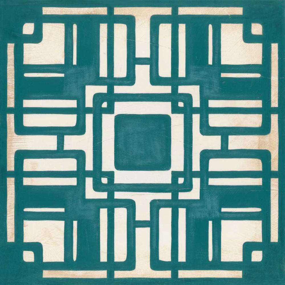 Wall Art Painting id:137478, Name: Non-Embellished Deco Tile IV, Artist: Vess, June Erica