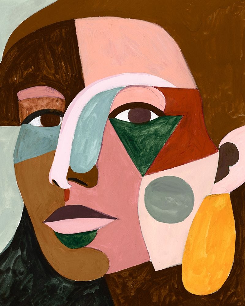 Art Print: Geo Face I