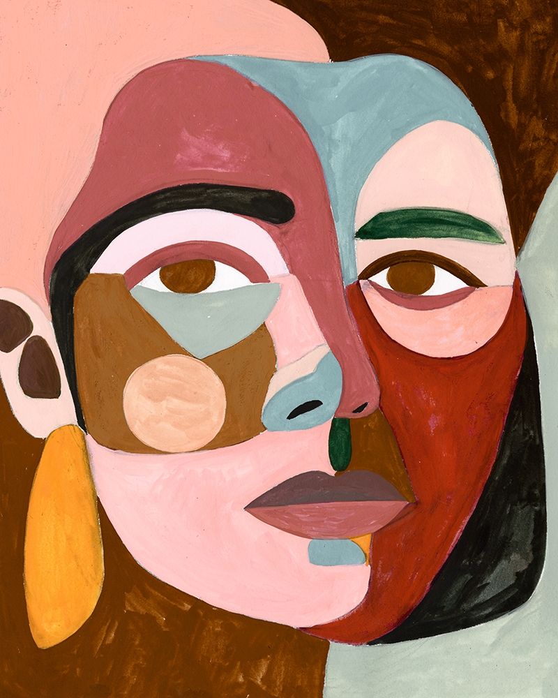 Art Print: Geo Face II