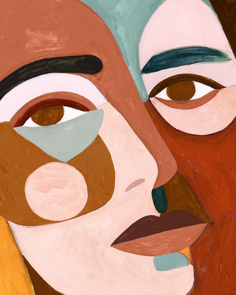 Wall art: Geo Face III, by Borges, Victoria