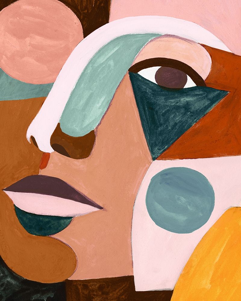 Wall art: Geo Face IV, by Borges, Victoria