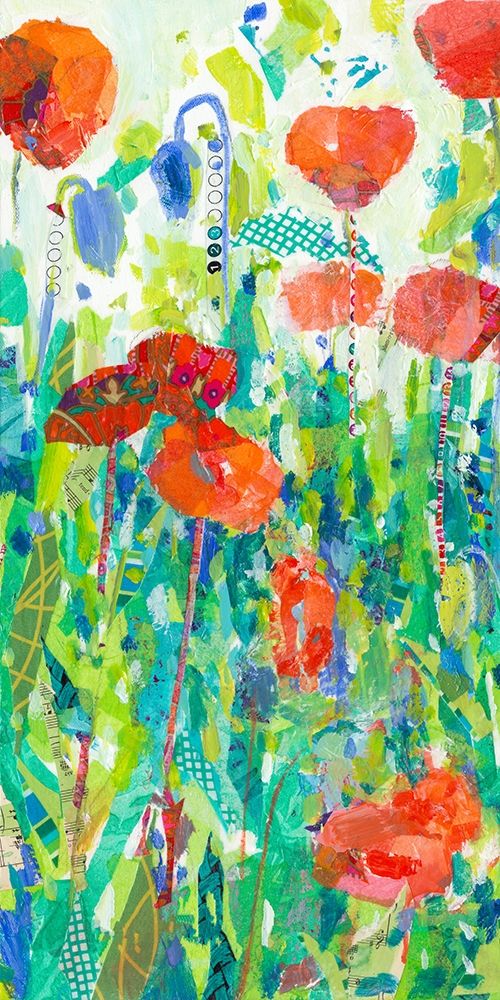 Wall Art Painting id:274589, Name: Stately Red Poppies I, Artist: Grim, Tara Funk