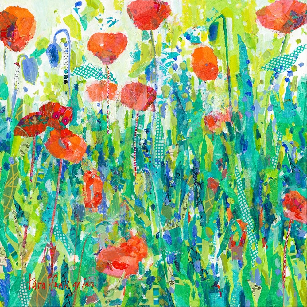 Art Print: Stately Red Poppies III