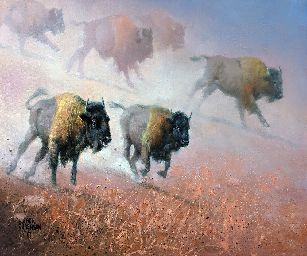 Wall Art Painting id:274915, Name: Plains Thunder, Artist: Sorenson, Jack