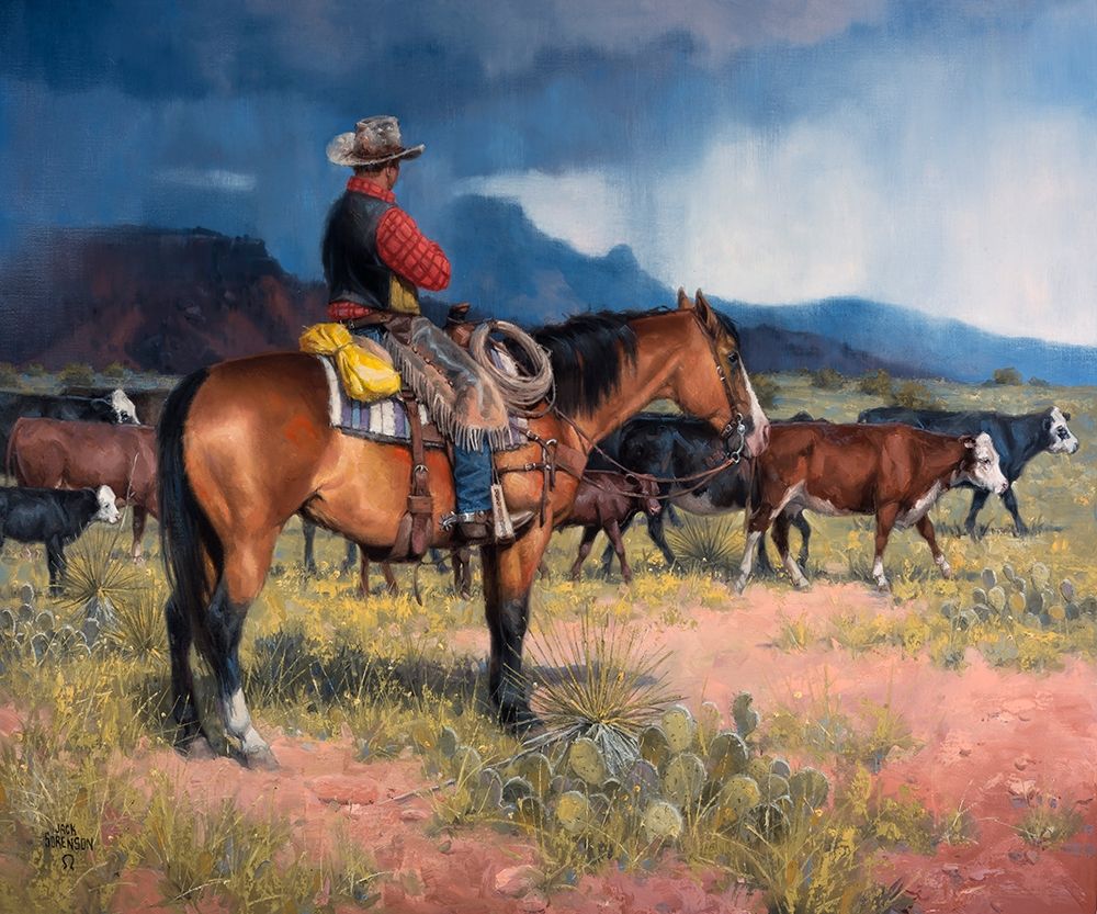 Wall Art Painting id:274917, Name: Twenty Years in the Saddle, Artist: Sorenson, Jack