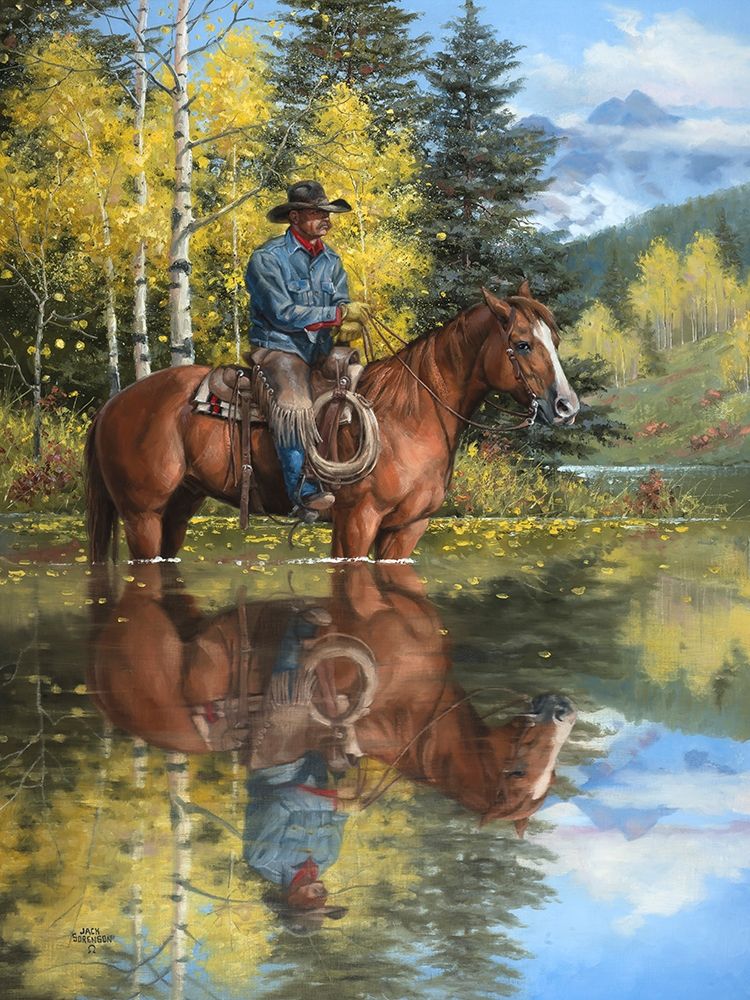 Wall Art Painting id:274923, Name: A Good Place to Stop and Reflect, Artist: Sorenson, Jack