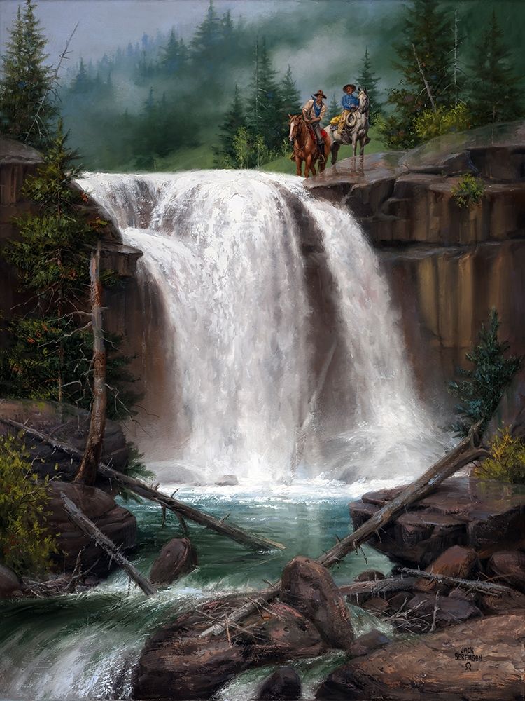 Wall Art Painting id:274924, Name: Above the Falls, Artist: Sorenson, Jack