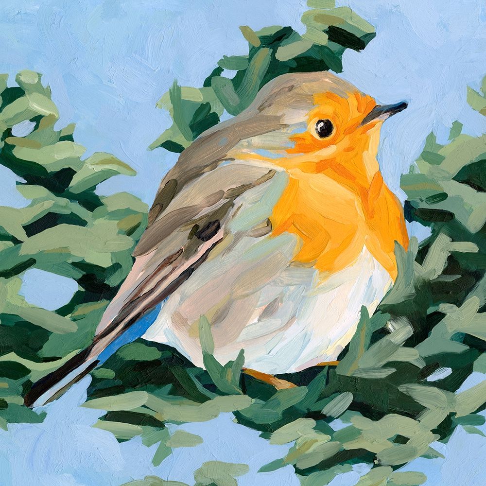 Art Print: Painterly Bird I