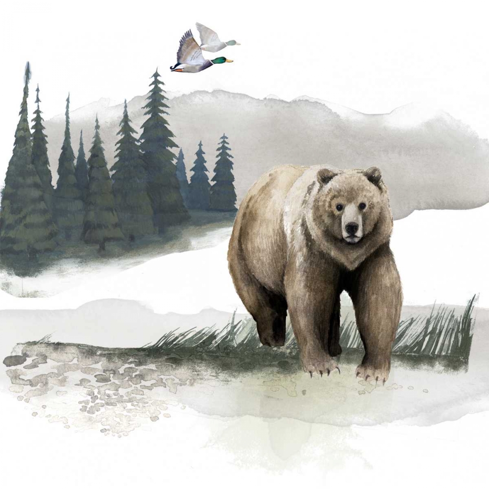 Wall art: Lodge Landscape I, by Grace Popp