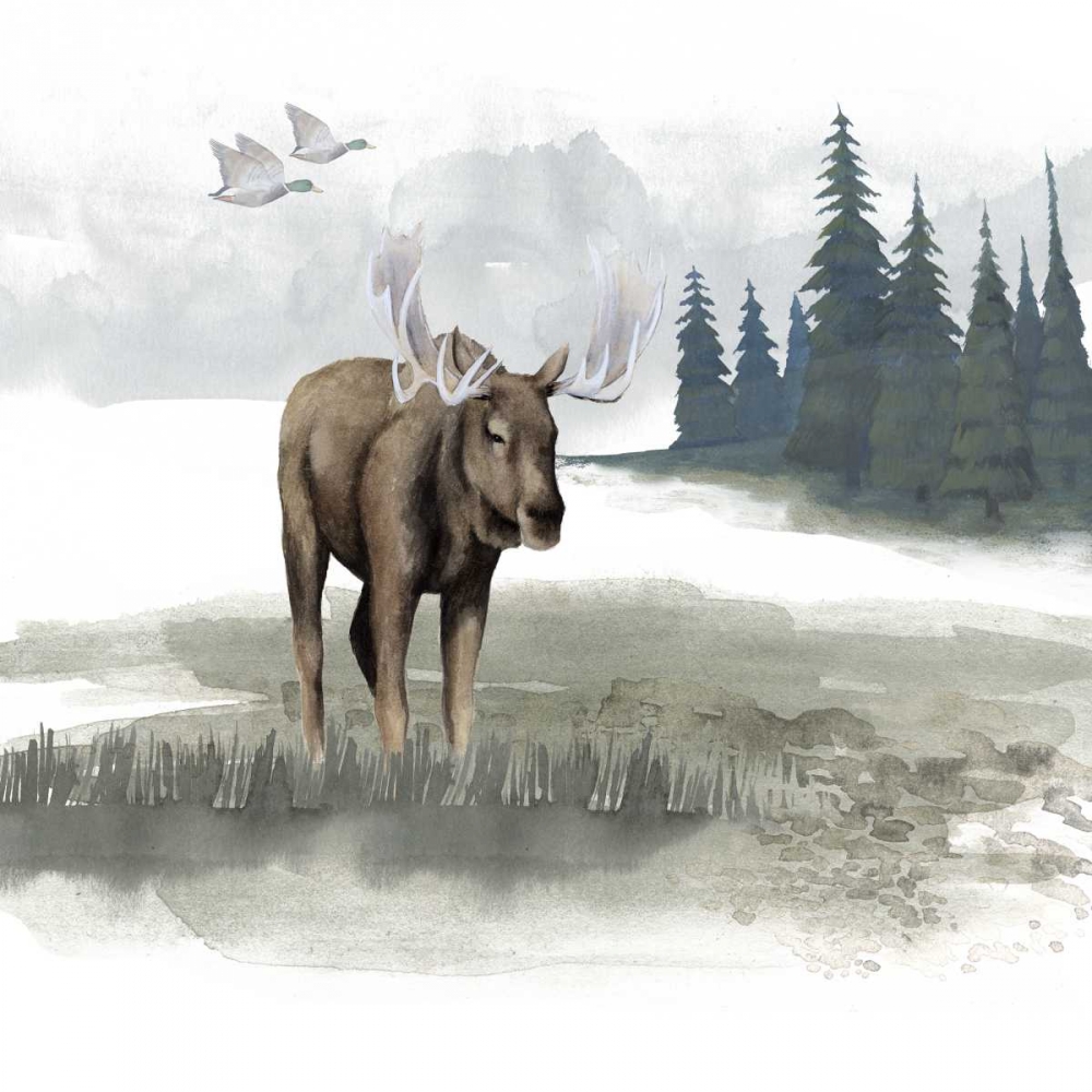 Wall art: Lodge Landscape III, by Grace Popp