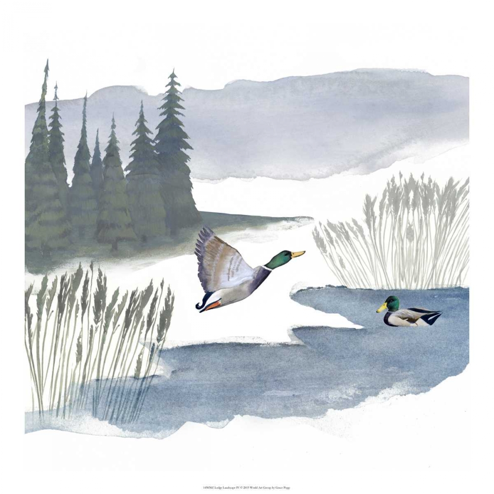 Wall art: Lodge Landscape IV, by Popp, Grace