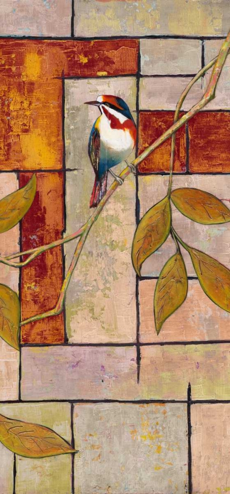 Art Print: Textured Bird Panel II