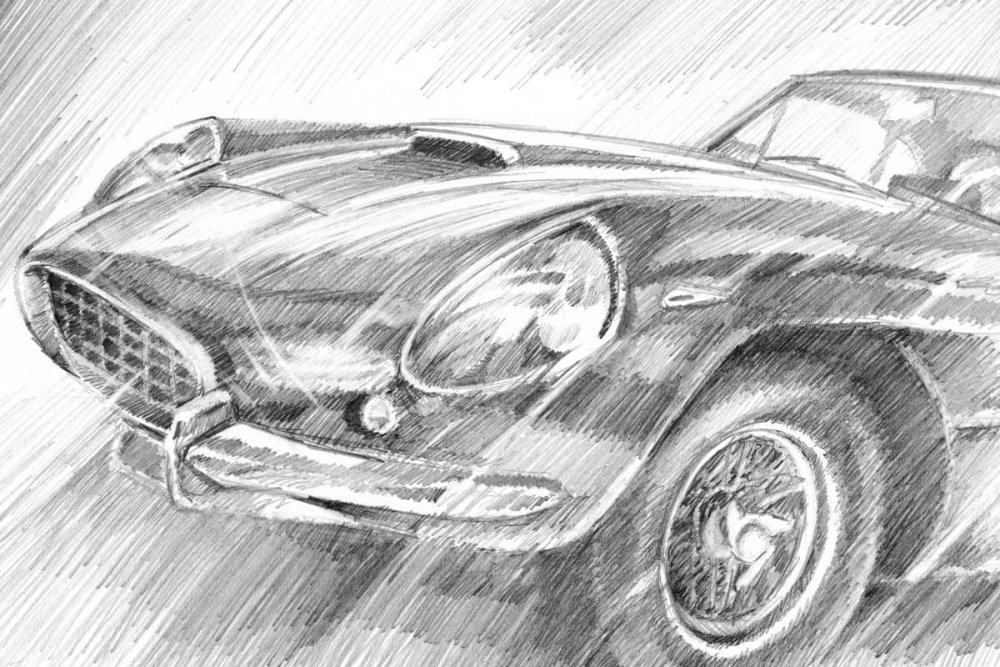 Art Print: Sports Car Study II
