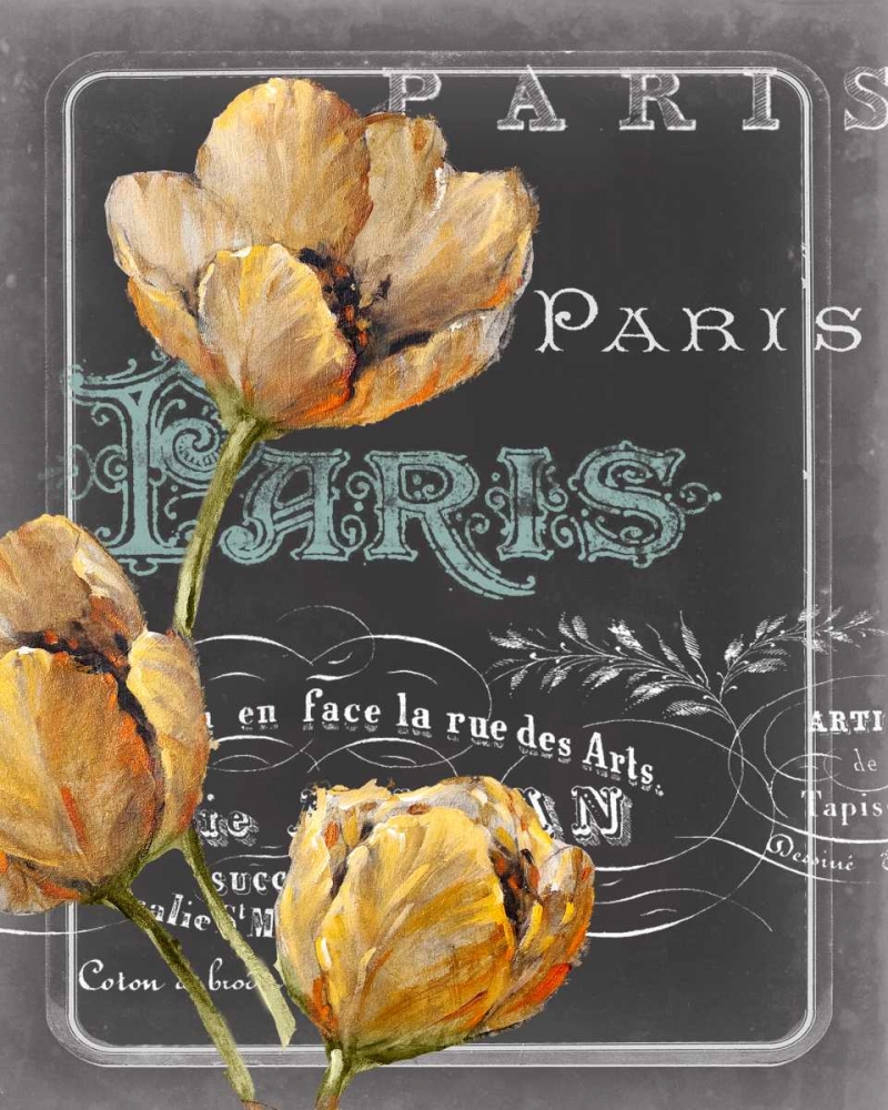 Wall Art Painting id:76527, Name: Chalkboard Paris II, Artist: Studio W