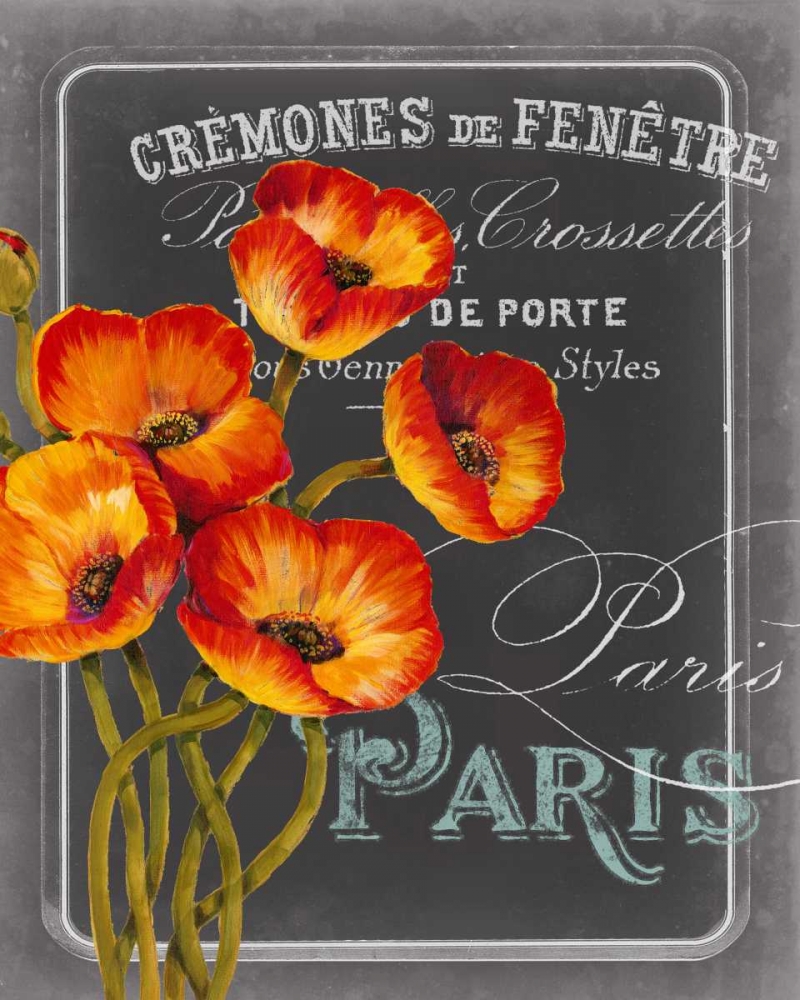 Wall Art Painting id:76528, Name: Chalkboard Paris III, Artist: Studio W