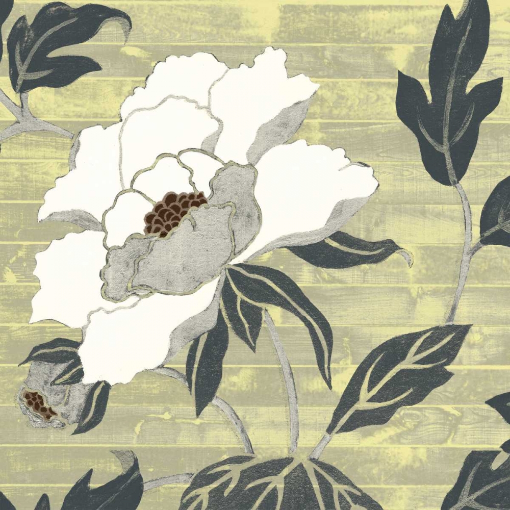 Wall Art Painting id:76576, Name: Woodgrain Peony II, Artist: Studio W