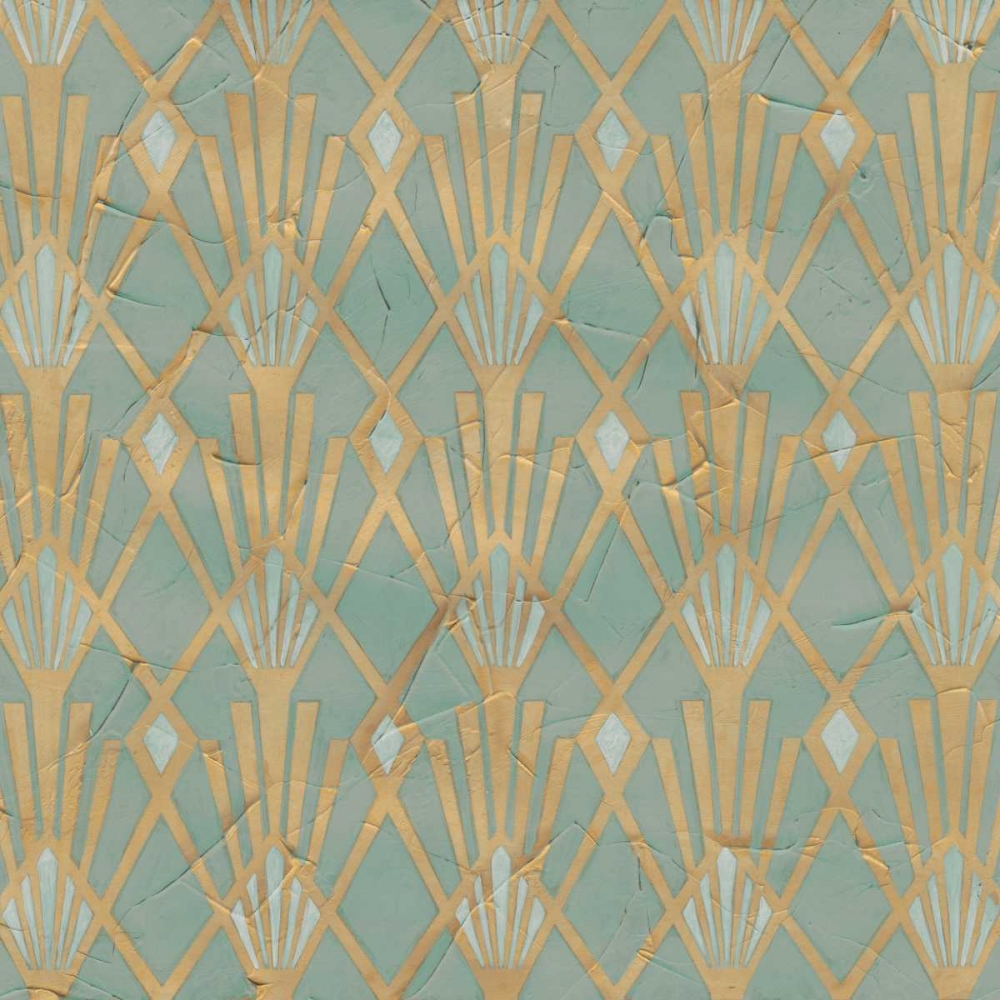 Art Print: Non-Embellished Gilded Deco Motif I