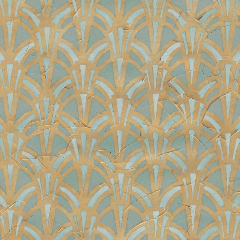 Art Print: Non-Embellished Gilded Deco Motif II