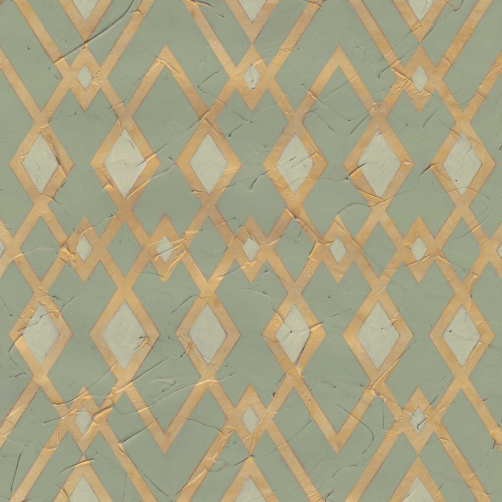 Art Print: Non-Embellished Gilded Deco Motif III