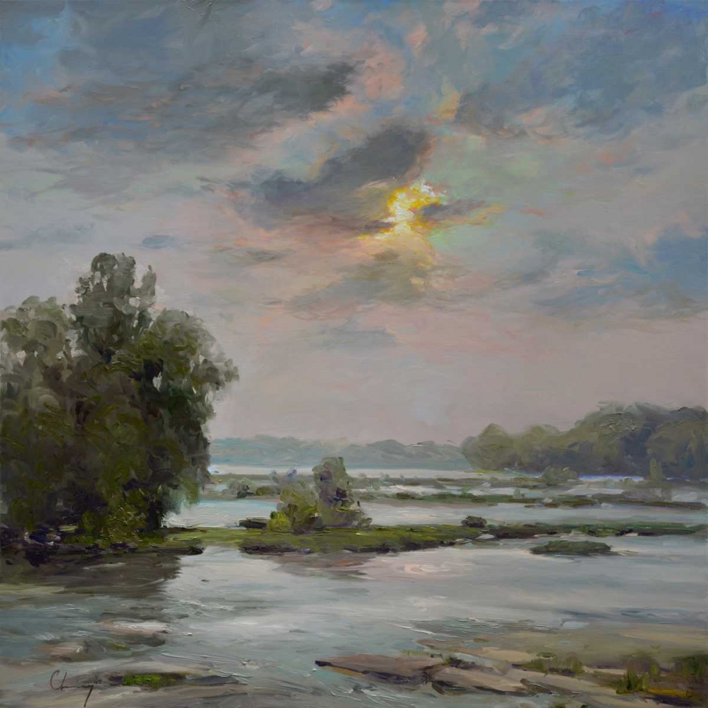 Wall Art Painting id:76773, Name: James River from Belle Isle II, Artist: Larivey, Chuck