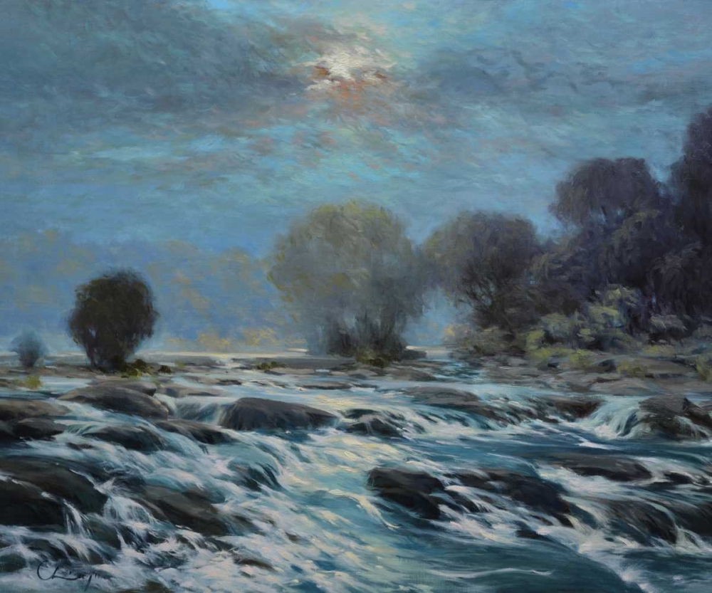Wall Art Painting id:76774, Name: Moon Rapids, Artist: Larivey, Chuck