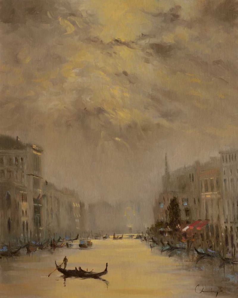 Wall Art Painting id:76778, Name: Venice Evening Gold, Artist: Larivey, Chuck