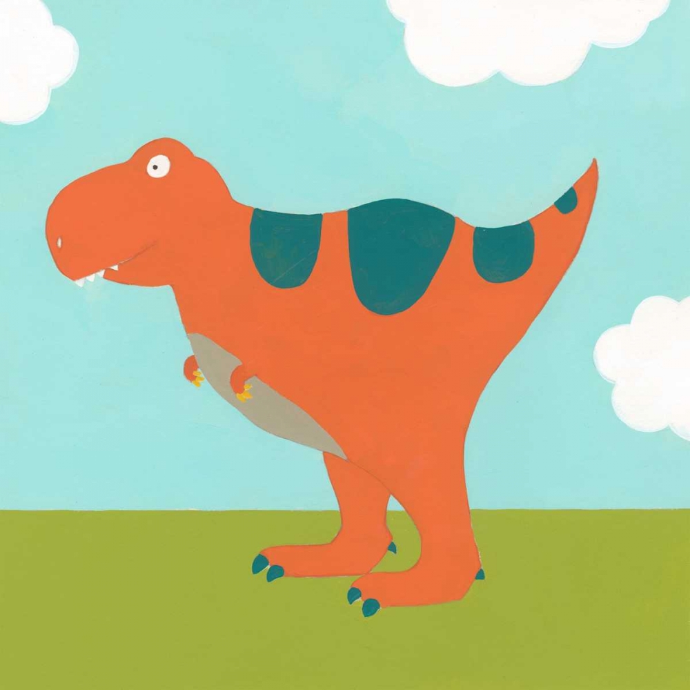 Art Print: Playtime Dino I